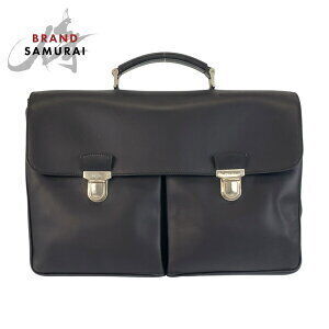PRADA black leather business briefcase